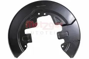 Spritzblech, Bremsscheibe Vorderachse links METZGER AUTOTEILE 6115619