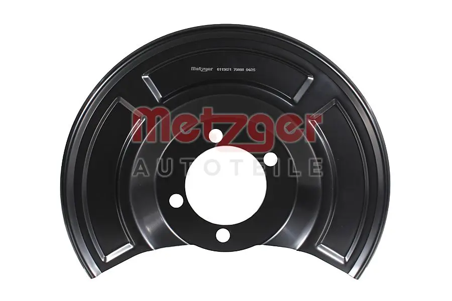 Spritzblech, Bremsscheibe Hinterachse links METZGER AUTOTEILE 6115621