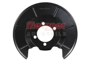 Spritzblech, Bremsscheibe Hinterachse links METZGER AUTOTEILE 6115625