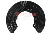 Spritzblech, Bremsscheibe Vorderachse links METZGER AUTOTEILE 6115627