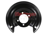 Spritzblech, Bremsscheibe Hinterachse links METZGER AUTOTEILE 6115631