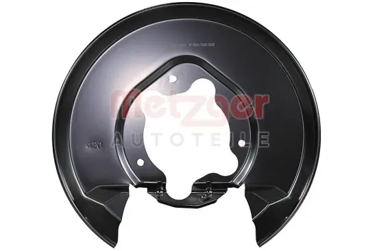 Spritzblech, Bremsscheibe Hinterachse rechts METZGER AUTOTEILE 6115644 Bild Spritzblech, Bremsscheibe Hinterachse rechts METZGER AUTOTEILE 6115644