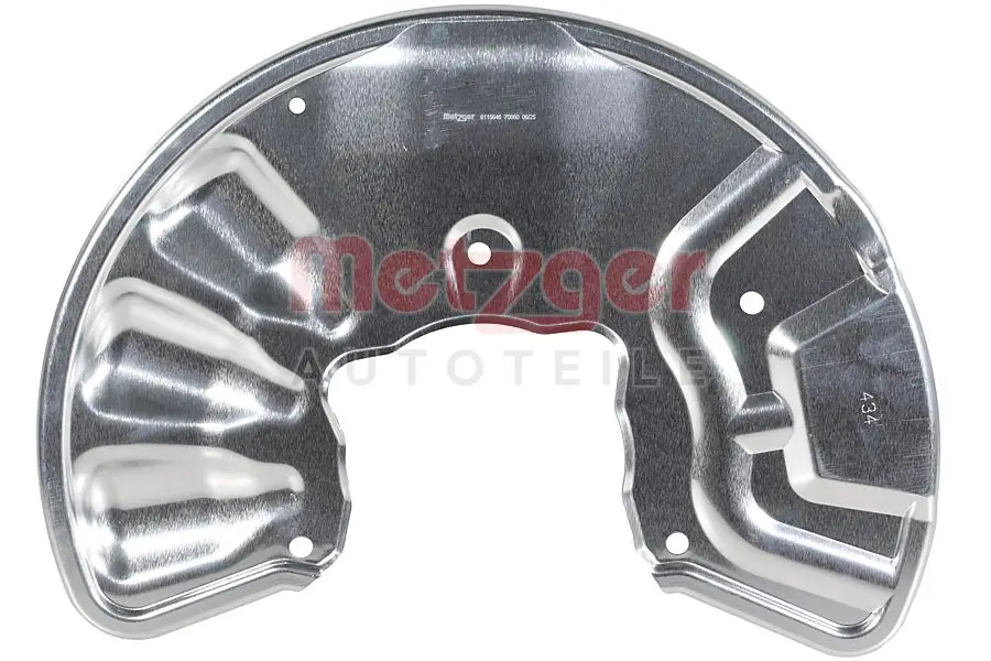 Spritzblech, Bremsscheibe Vorderachse rechts METZGER AUTOTEILE 6115646