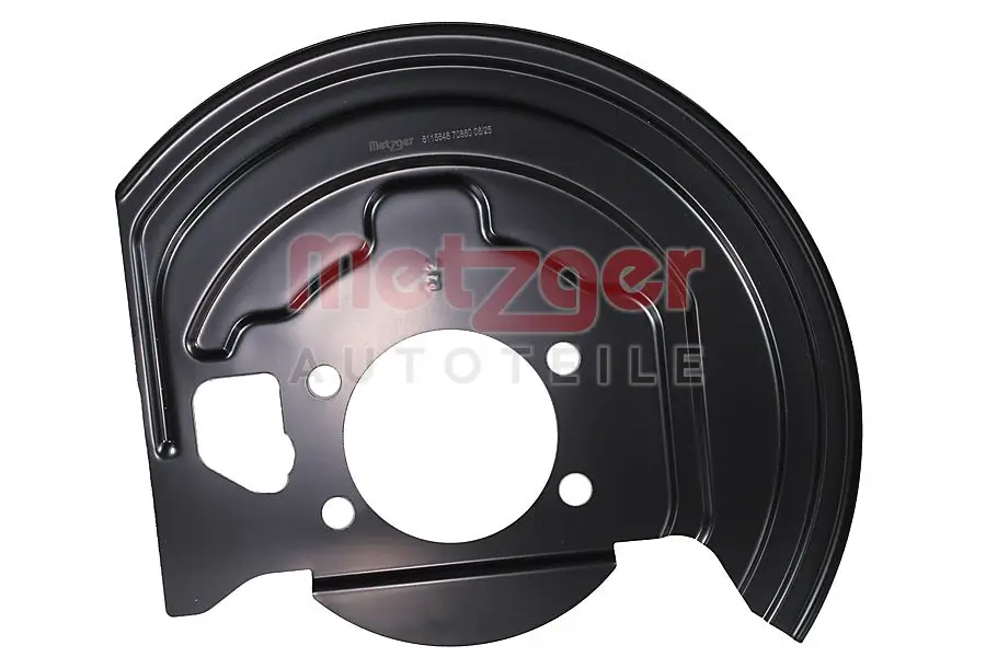 Spritzblech, Bremsscheibe Vorderachse rechts METZGER AUTOTEILE 6115648