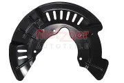 Spritzblech, Bremsscheibe Vorderachse rechts METZGER AUTOTEILE 6115660