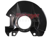 Spritzblech, Bremsscheibe Vorderachse links METZGER AUTOTEILE 6115663