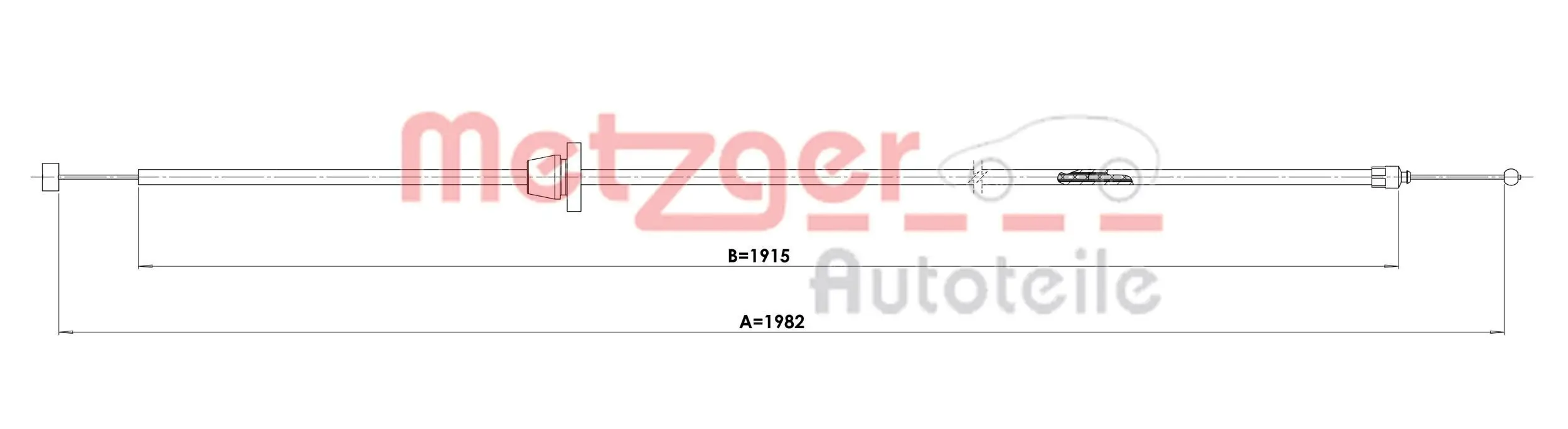 Motorhaubenzug METZGER 3160038