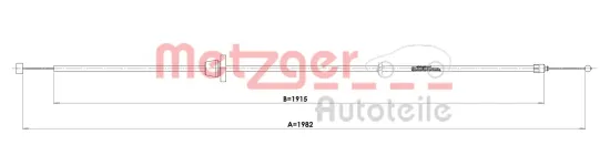 Motorhaubenzug METZGER 3160038 Bild Motorhaubenzug METZGER 3160038