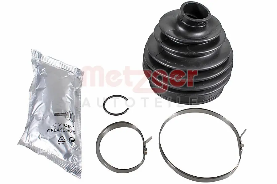 Faltenbalgsatz, Antriebswelle Vorderachse links Vorderachse rechts radseitig METZGER AUTOTEILE 751.653