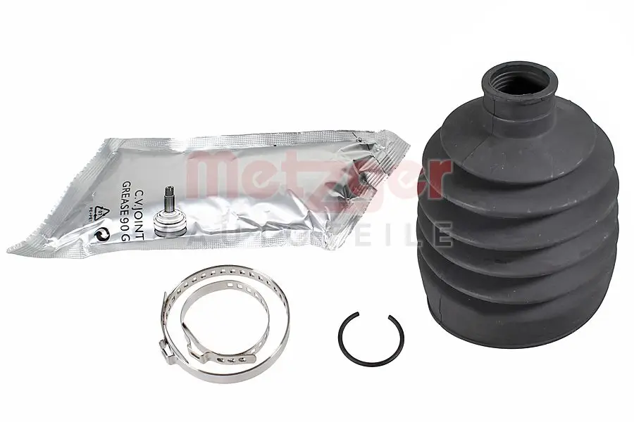 Faltenbalgsatz, Antriebswelle radseitig Vorderachse links Vorderachse rechts METZGER AUTOTEILE 751.666