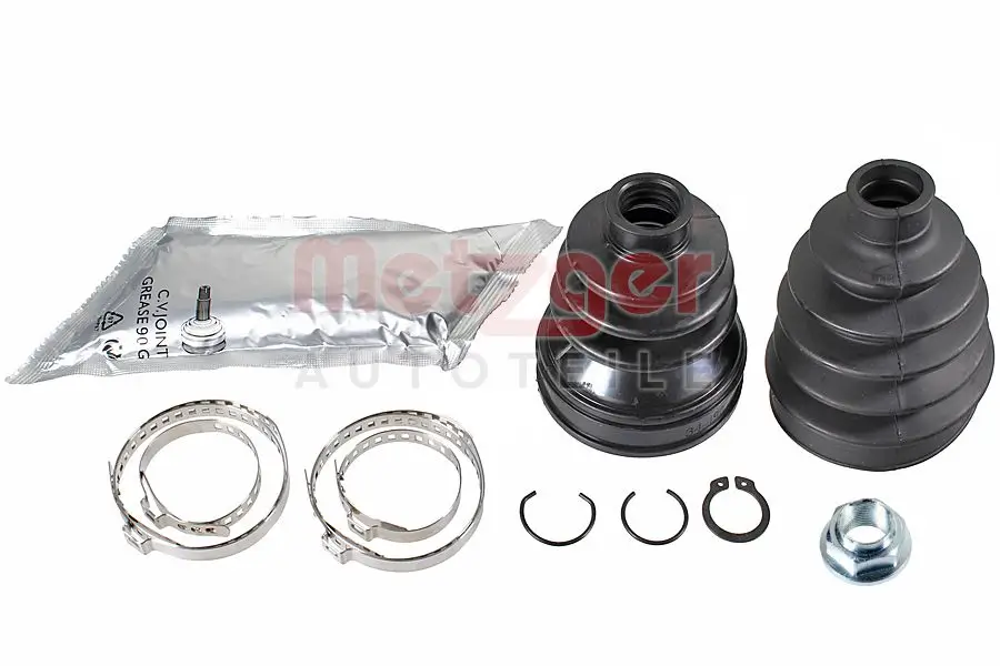 Faltenbalgsatz, Antriebswelle Vorderachse links Vorderachse rechts radseitig getriebeseitig METZGER AUTOTEILE 751.668