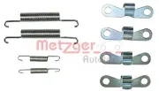 Zubehörsatz, Feststellbremsbacken Hinterachse METZGER AUTOTEILE 105-0720