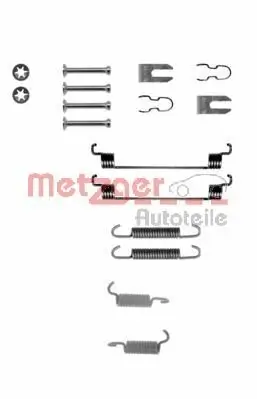 Zubehörsatz, Bremsbacken Hinterachse METZGER 105-0783