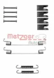 Zubehörsatz, Bremsbacken Hinterachse METZGER 105-0827