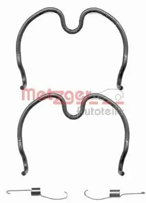 Zubehörsatz, Bremsbacken Hinterachse METZGER AUTOTEILE 105-0837