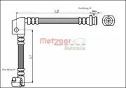 Bremsschlauch METZGER 4114737