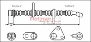 Bremsschlauch Vorderachse rechts METZGER 4113500