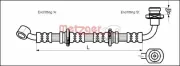 Bremsschlauch Vorderachse links METZGER 4110071