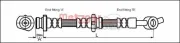 Bremsschlauch METZGER 4111967