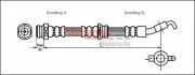 Bremsschlauch Vorderachse links Vorderachse rechts METZGER 4113326