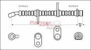 Bremsschlauch Hinterachse links Hinterachse rechts METZGER 4113605