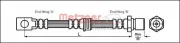 Bremsschlauch Vorderachse links Vorderachse rechts METZGER 4111758