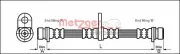 Bremsschlauch Hinterachse links Hinterachse rechts METZGER 4113290