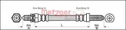 Bremsschlauch METZGER 4112102