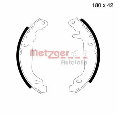 Bremsbackensatz METZGER MG 424