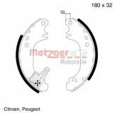 Bremsbackensatz METZGER MG 508