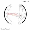 Bremsbackensatz Hinterachse METZGER MG 645