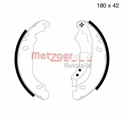 Bremsbackensatz METZGER MG 715 Bild Bremsbackensatz METZGER MG 715