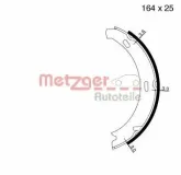 Bremsbackensatz, Feststellbremse Hinterachse links Hinterachse rechts METZGER MG 813