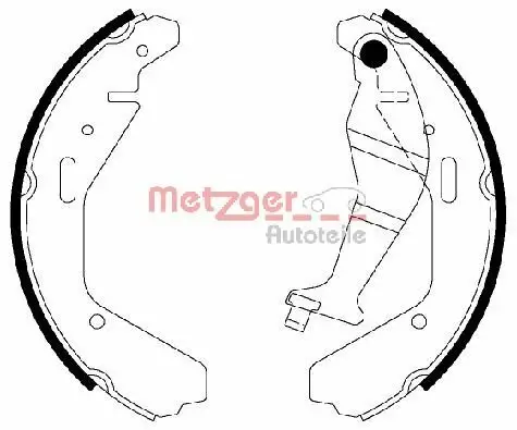 Bremsbackensatz METZGER MG 829 Bild Bremsbackensatz METZGER MG 829