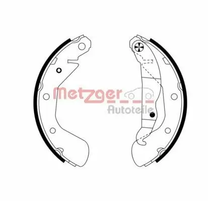 Bremsbackensatz METZGER MG 953 Bild Bremsbackensatz METZGER MG 953