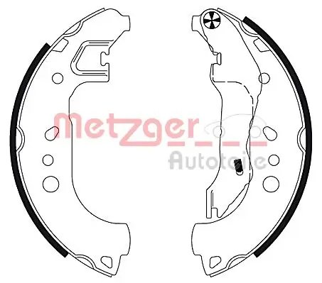 Bremsbackensatz METZGER MG 132