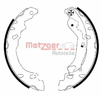 Bremsbackensatz METZGER MG 828