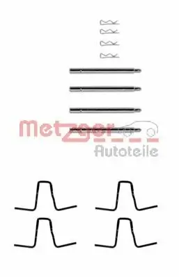 Zubehörsatz, Scheibenbremsbelag Hinterachse METZGER 109-0978 Bild Zubehörsatz, Scheibenbremsbelag Hinterachse METZGER 109-0978