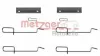 Zubehörsatz, Scheibenbremsbelag Hinterachse METZGER AUTOTEILE 109-1125