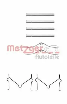 Zubehörsatz, Scheibenbremsbelag METZGER 109-1126