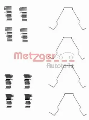 Zubehörsatz, Scheibenbremsbelag METZGER 109-1652 Bild Zubehörsatz, Scheibenbremsbelag METZGER 109-1652