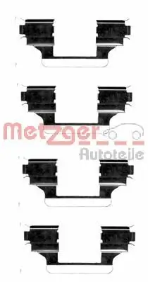 Zubehörsatz, Scheibenbremsbelag METZGER 109-1656 Bild Zubehörsatz, Scheibenbremsbelag METZGER 109-1656