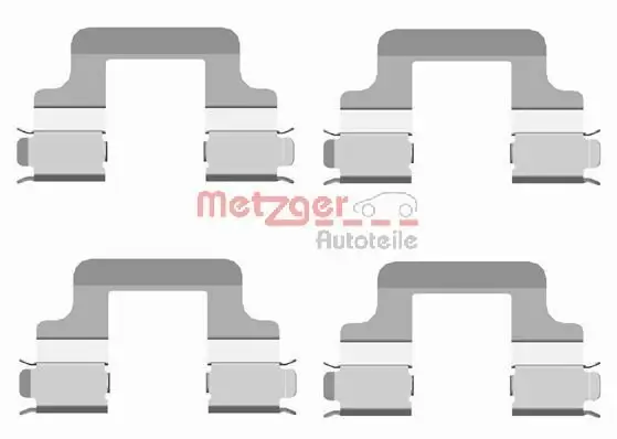 Zubehörsatz, Scheibenbremsbelag METZGER 109-1679