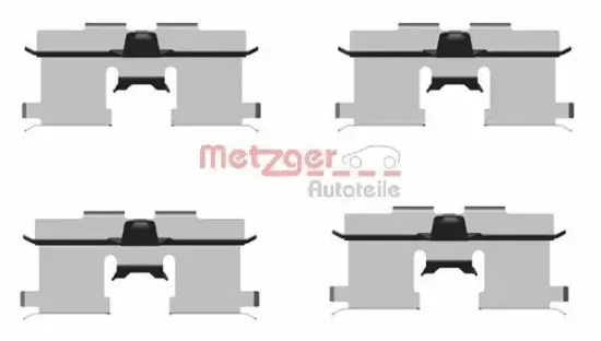 Zubehörsatz, Scheibenbremsbelag Hinterachse METZGER AUTOTEILE 109-1692 Bild Zubehörsatz, Scheibenbremsbelag Hinterachse METZGER AUTOTEILE 109-1692