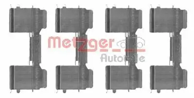 Zubehörsatz, Scheibenbremsbelag Vorderachse METZGER AUTOTEILE 109-1726