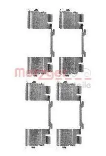 Zubehörsatz, Scheibenbremsbelag METZGER 109-1730 Bild Zubehörsatz, Scheibenbremsbelag METZGER 109-1730