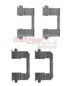 Zubehörsatz, Scheibenbremsbelag METZGER 109-1736 Bild Zubehörsatz, Scheibenbremsbelag METZGER 109-1736