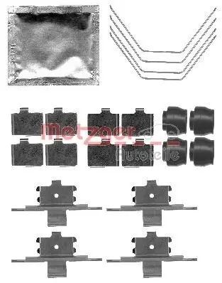 Zubehörsatz, Scheibenbremsbelag METZGER 109-1791 Bild Zubehörsatz, Scheibenbremsbelag METZGER 109-1791