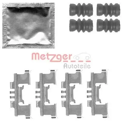 Zubehörsatz, Scheibenbremsbelag METZGER 109-1812