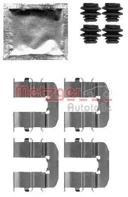 Zubehörsatz, Scheibenbremsbelag Hinterachse METZGER 109-1814 Bild Zubehörsatz, Scheibenbremsbelag Hinterachse METZGER 109-1814